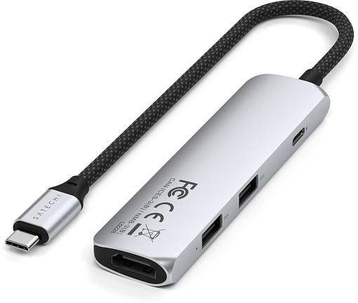 Адаптер Satechi 4-in-1 USB-C Slim Multiport Adapter 4K