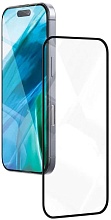 Защитное стекло VLP для iPhone 16/15 2.5D, черная рамка (1061003)