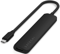 Адаптер Satechi 6-in-1 USB-C Slim Multiport Adapter 4K, черный (ST-P6SK)
