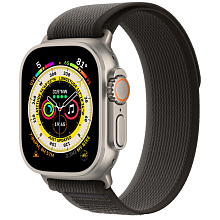 Apple Watch Ultra 49mm Titanium Case with Black/Gray Trail Loop (S/M)