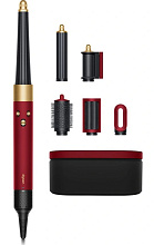 Мультистайлер Dyson Airwrap i.d. Straight+Wavy HS08 для прямых и волнистых волос, Red Velvet/Gold (Красный бархат/золото)