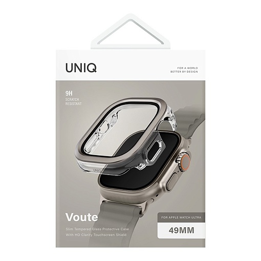 Чехол Uniq VOUTE with 9H Tempered Glass для Apple Watch 49 mm