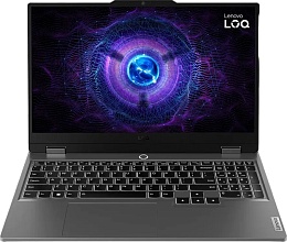 Ноутбук Lenovo LOQ 15IRX9 15.6" (Intel Core i5 13450HX, NVIDIA GeForce RTX 4050) 16ГБ, 512ГБ SSD, noOS, серый (83DV01CGRK)