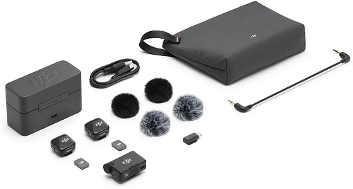 Беспроводной микрофон DJI Mic Mini (2 TX + 1 Mobile RX + Charging Case)