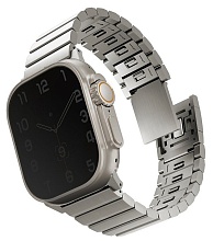 Uniq Strova MAG Strap Link Steel для Apple Watch 42/44/45/49мм, серебристый (49MM-STRVMSIL)