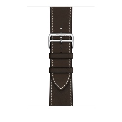 Ремешок Apple Watch Hermès - 45mm Single Tour Deployment Buckle, Ebène