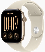 Apple Watch Series 12 46mm Light Gold Aluminum Case with Sport Band Sand