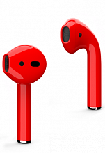 Наушники Apple Airpods 2 Color Red Gloss (Красный глянец)