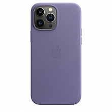 Кожаный чехол MagSafe для iPhone 13 Pro Max, цвет «сиреневая глициния»