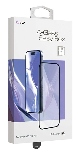 Защитное стекло VLP A-Glass Easy Box для iPhone 16 Pro Max