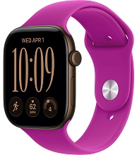 Apple Watch Series 12 46mm Dark Bronze Aluminum Case with Sport Band Magenta