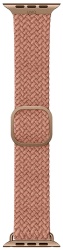 Плетеный ремешок Uniq ASPEN Strap Braided для Apple Watch 38/40/41мм, розовый