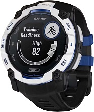 Garmin Instinct 3 50 mm Solar, Whitestone with Black/Bolt Blue Band (010-02935-03)