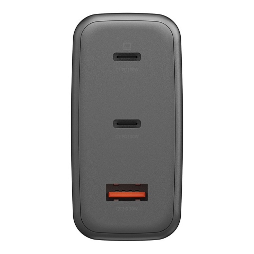 Сетевое зарядное устройство EnergEA AmpCharge GaN100, 2USB-C + USB-A PD/PPS/QC3.0 total 100W