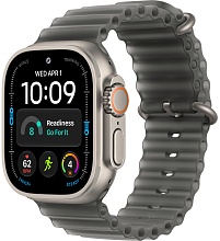 Apple Watch Ultra 4 (2026) 49mm Natural Titanium Case with Translucent Black Ocean Band
