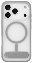 Чехол uBear Stand 360° Mag Case с MagSafe для iPhone 17 Pro (силикон, софт-тач), серый (CS586GR63PST-I25M)