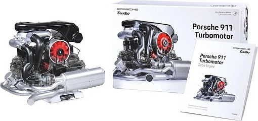 Конструктор макет двигателя Franzis Porsche 911 Turbomotor в масштабе 1:3