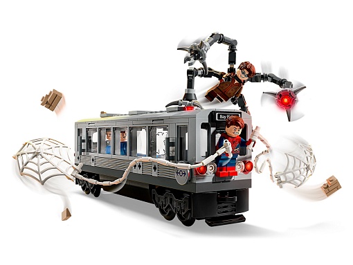 Конструктор LEGO Super Heroes 76321 Человек-паук против Доктора Осьминога: Сцена с поездом