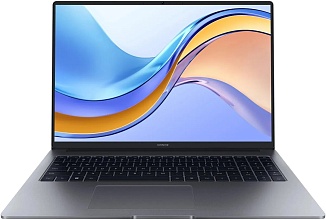 Ноутбук Honor MagicBook X16 2024 5301AHGW, 16", 2024, IPS, Intel Core i5 12450H 2ГГц, 8-ядерный, 16ГБ LPDDR4x, 512ГБ SSD, Intel UHD Graphics, Windows 11 Home , серый