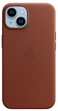 Кожаный чехол MagSafe для iPhone 14 - Umber (MPP73ZM/A)