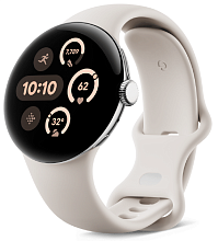 Смарт-часы Google Pixel Watch 3 41mm Polished Silver Aluminum Case/Porcelain Active Band