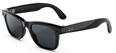 Ray Ban Meta Wayfarer (Gen3) 154-53 Shiny Black/Transitions Grey Lenses