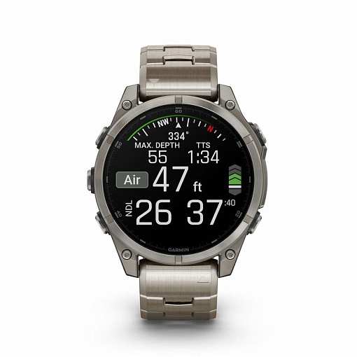Часы Garmin Fenix 8 47mm Amoled Sapphire Titanium