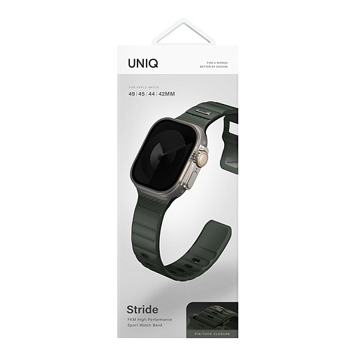 Ремешок Uniq STRIDE FKM Rubber для Apple Watch 49/46/45/44мм