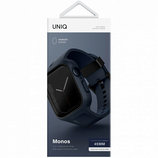 Чехол+ремень Uniq Monos 2-in-1 case+strap для Apple Watch 45/44 мм
