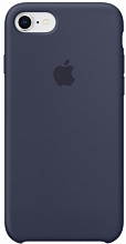 Силиконовый чехол ISA для iPhone 7 под оригинал, тёмно-синий цвет