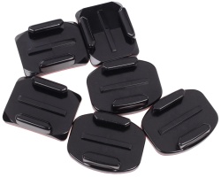 Крепление-площадка на изогнутые поверхности, на ровные поверхности GoPro Flat + Curved Adhesive Mounts, черный (AACFT-001)