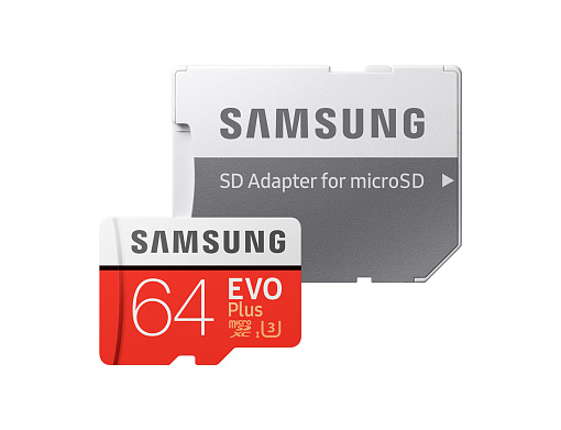 Карта памяти Samsung microSDHC EVO+ V2 +SD Адаптер