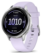 Garmin Venu 4 41mm, Silver with Periwinkle Silicone (010-03013-41) HK