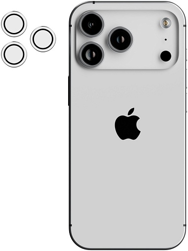 Защитное стекло uBear Nano Lens Shield для iPhone 17 Pro/Pro Max алюмосиликатное