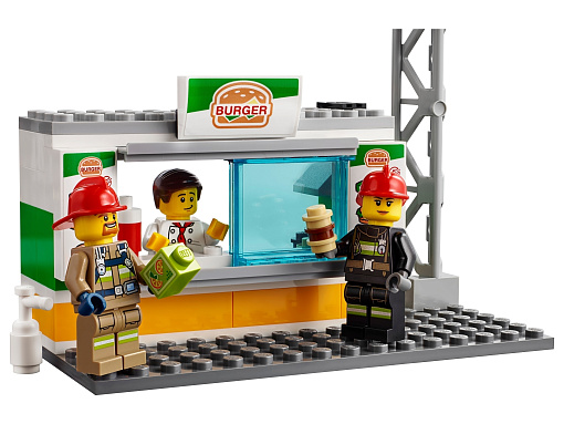 Конструктор LEGO City 60214 Пожар в бургер-кафе