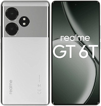 Смартфон Realme GT 6T 12/256 ГБ, серебристый
