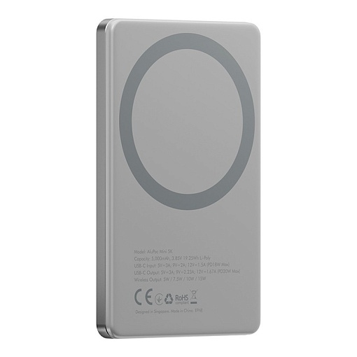Внешний аккумулятор EnergEA AluPac Mini 5000 mAh MagSafe 15W
