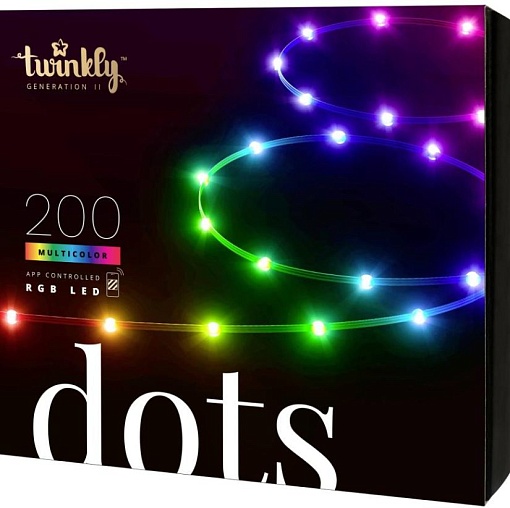 Умная светодиодная лента Twinkly Dots, версия RGB (10 м, 200 светодиодов)