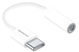 Переходник Huawei LOH-C00 USB-C to 3.5мм, 0.1м, белый