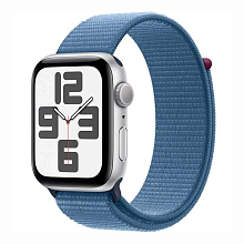 Умные часы Apple Watch SE 2023 GPS 40mm Silver Aluminium Case with Winter Blue Sport Loop (MRE33)