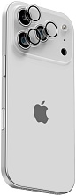 Защитное стекло uBear Nano Lens Shield для iPhone 17 Pro/Pro Max алюмосиликатное (GL213BLANL6369P-I25)