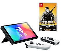 Купить Игровая приставка Nintendo Switch (OLED model), белый + игра ...