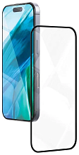 Защитное стекло VLP A-Glass для iPhone 15 Plus/16 Plus с черной рамкой