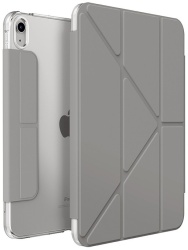 Чехол-книжка Uniq Camden Anti-microbial Grey для iPad 10.9 2022 (Gen 10), iPad 11 2025 (Gen 11) серый PDP10G(2022)-CAMGRY
