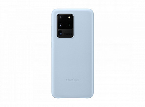 Чехол Samsung Leather Cover EF-VG988LLEGRU для Galaxy S20 Ultra, голубой