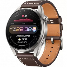 Умные часы Huawei Watch 3 Pro Galileo-L40E Titan Grey-Brown Leather Strap 55026811