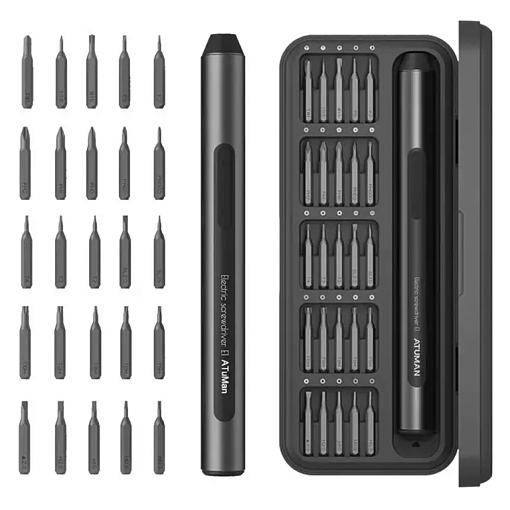 Электрическая отвертка Xiaomi ATuMan Duka E1 Electric Precise Screwdriver Set (25 бит)