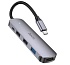 Адаптер HOCO HB27 (USB Hub Adapter Multifunction) - USB Type-С на Usb Type-С, USB2.0x2, USB 3.0, HDTV (HDMI)