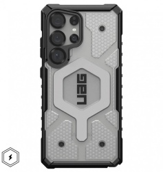 Чехол UAG Pathfinder with MagSafe для Samsung Galaxy S25 Ultra, прозрачный/серебро (Ice/Silver)  214483114333