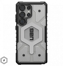 Чехол UAG Pathfinder with MagSafe для Samsung Galaxy S25 Ultra, прозрачный/серебро (Ice/Silver)  214483114333